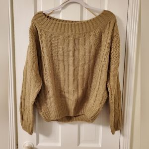 Off shoulder sweater